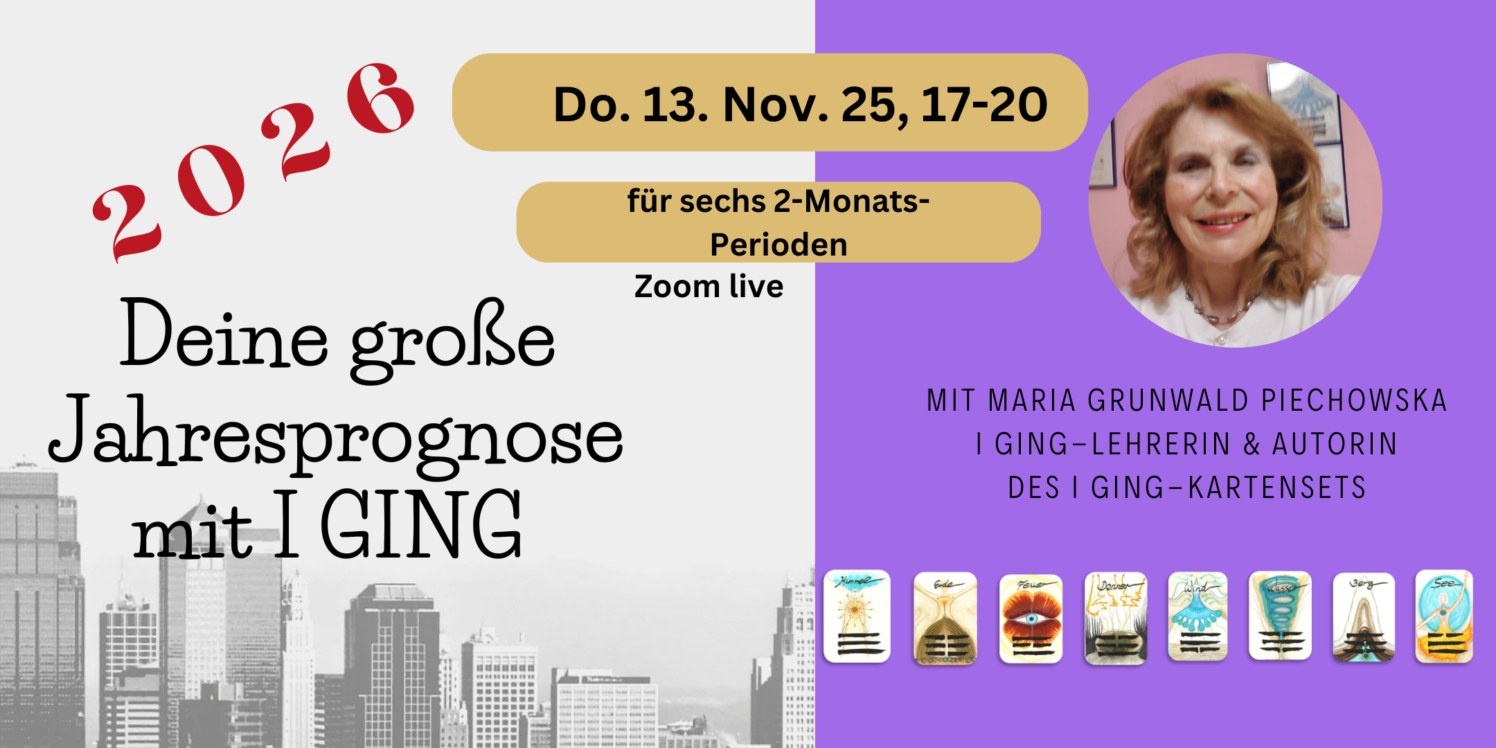 Banner für die I Ging Jahresprognose für das Jahr 2026