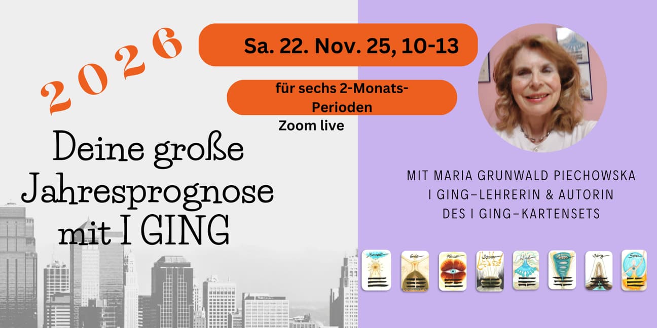 Banner für die I Ging Jahresprognose für das Jahr 2026
