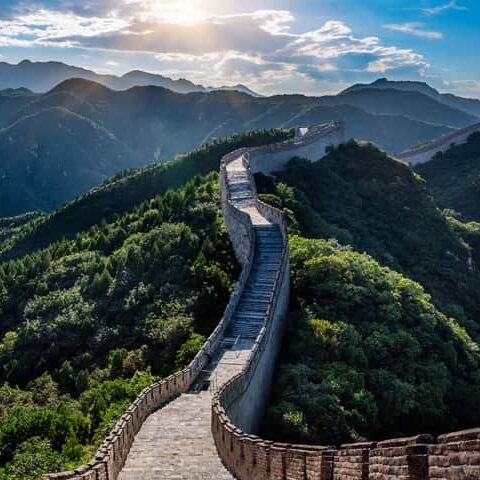 Aussicht auf die chinesische Mauer